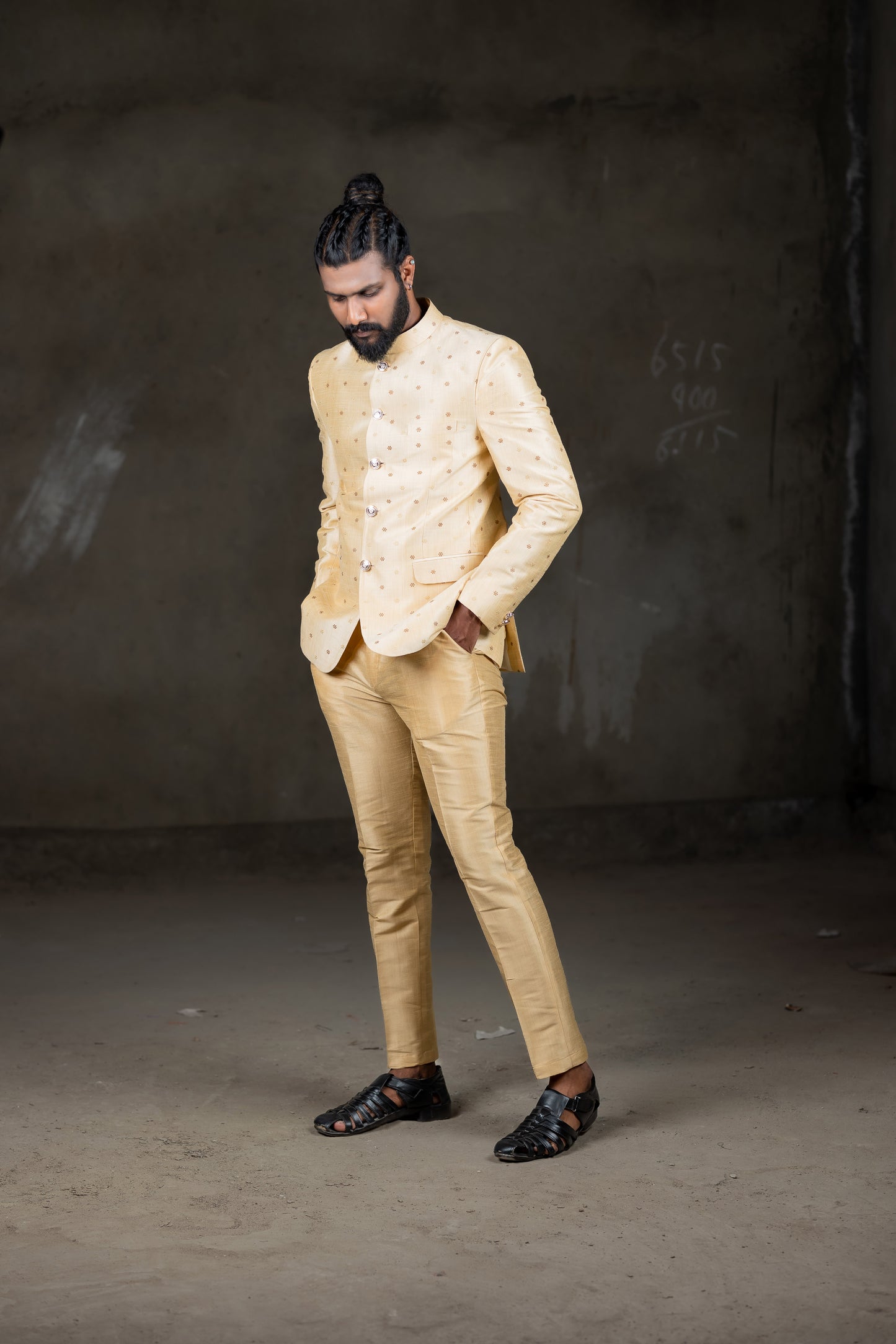 Gold silk Jodhpur