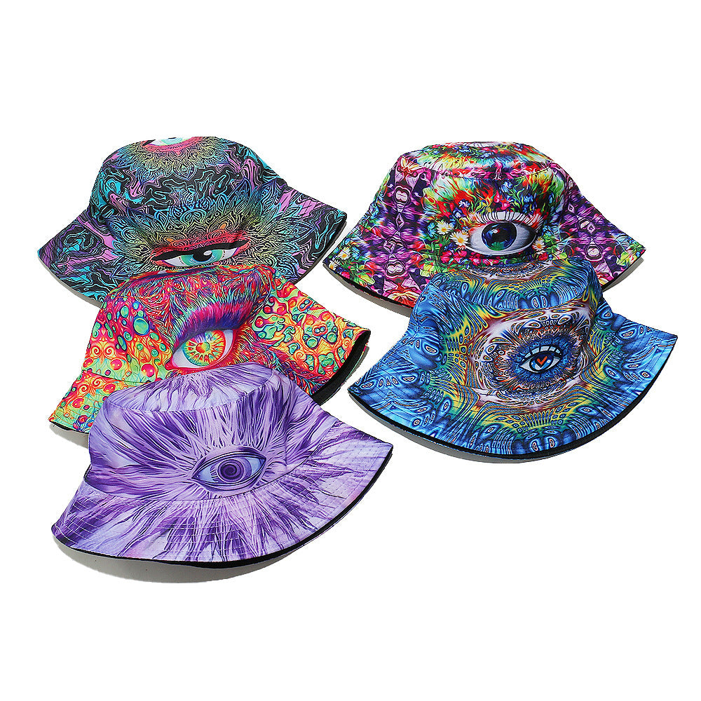 New Personalized Hip Hop Beach Traveling-cap Three-dimensional Eyes Fisherman Hat