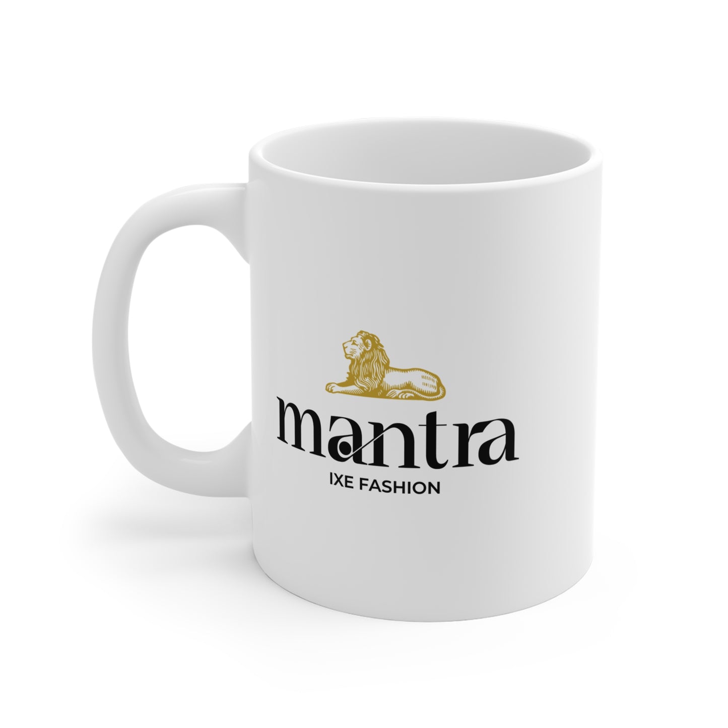 Stylish Mantra Lion Printed 11oz Coffee Mug - Perfect for Daily Inspiration