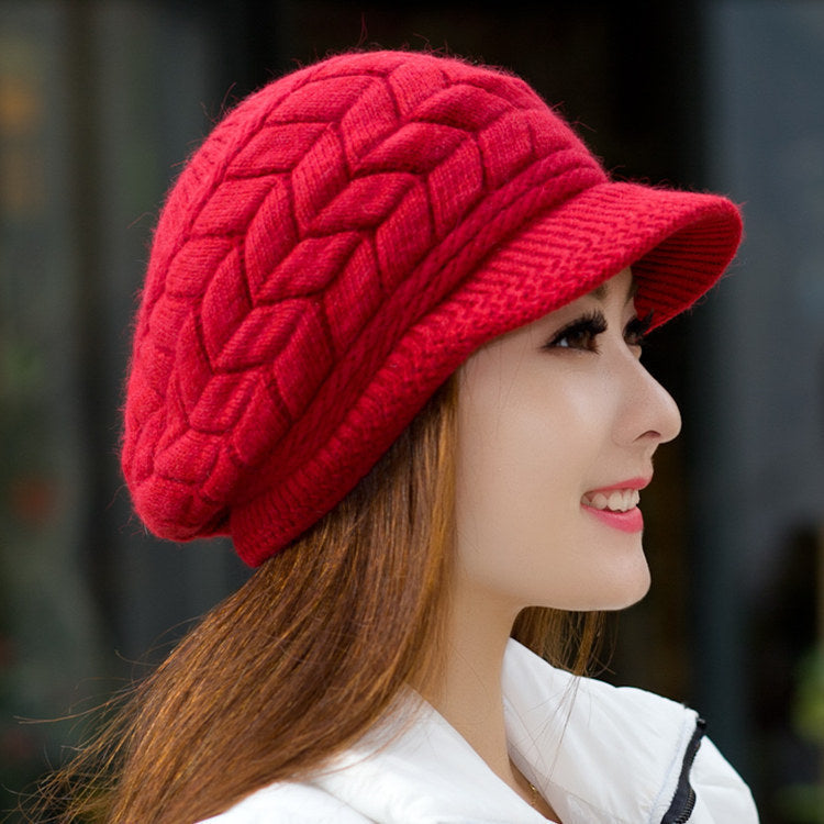 Rabbit Fur Hat Trendy Winter Thick Warm Korean Style