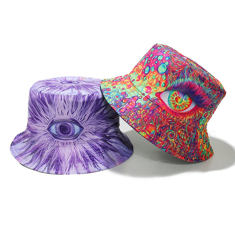 New Personalized Hip Hop Beach Traveling-cap Three-dimensional Eyes Fisherman Hat