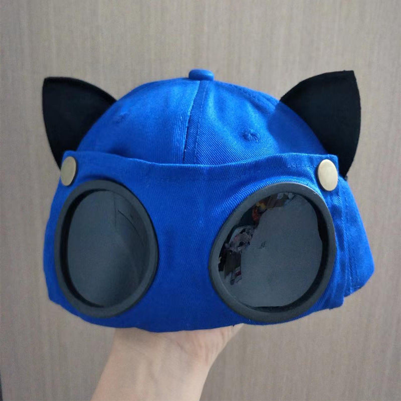 Cat's Ears Pilot Glasses Baseball Cap