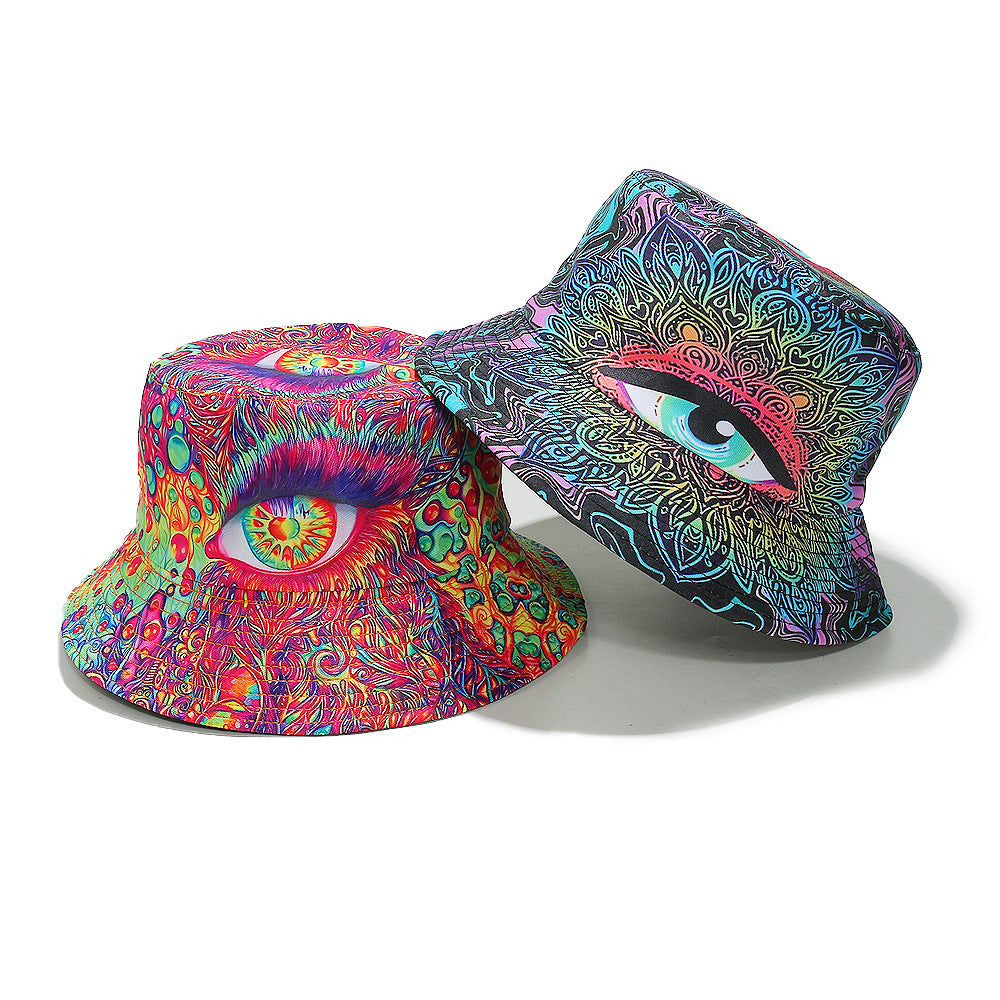 New Personalized Hip Hop Beach Traveling-cap Three-dimensional Eyes Fisherman Hat