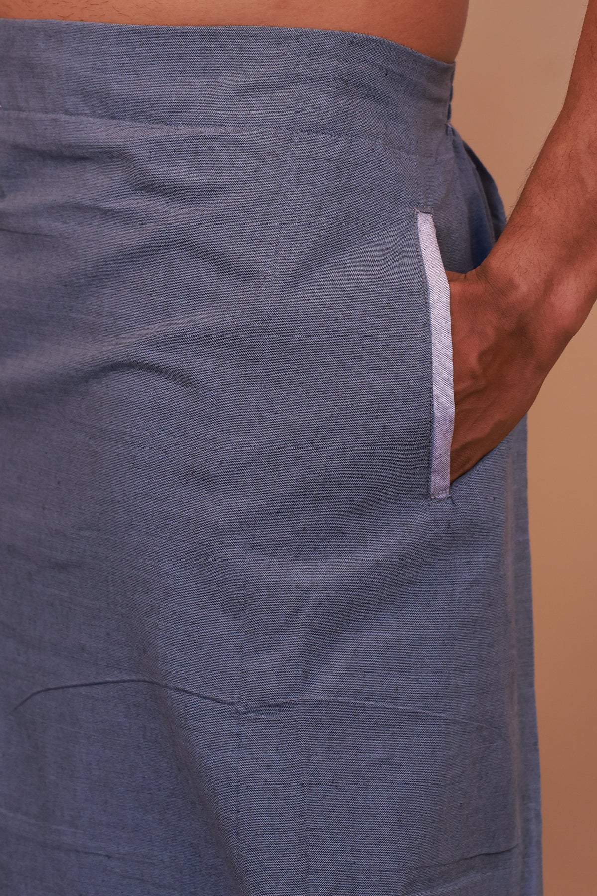 Easy-Wear Light Grey RelaxFit Lungi