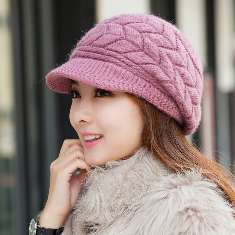 Rabbit Fur Hat Trendy Winter Thick Warm Korean Style