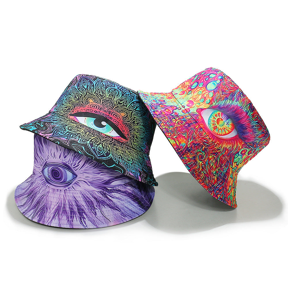 New Personalized Hip Hop Beach Traveling-cap Three-dimensional Eyes Fisherman Hat