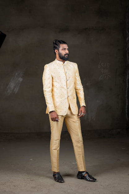 Gold silk Jodhpur