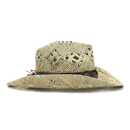 Ladies Fashion Hand Knitted Western Cowboy Hat