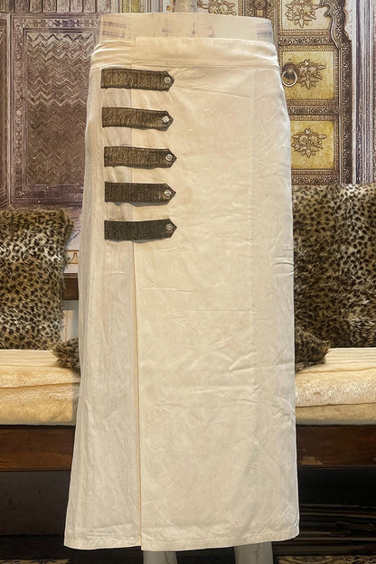 Easy-Wear RelaxFit White lungi