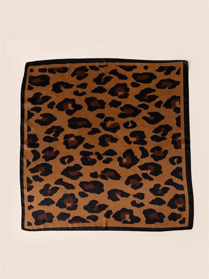 Artificial Silk Striped High-grade Korean Style Stylish Beach Arm Bag Silk Scarf