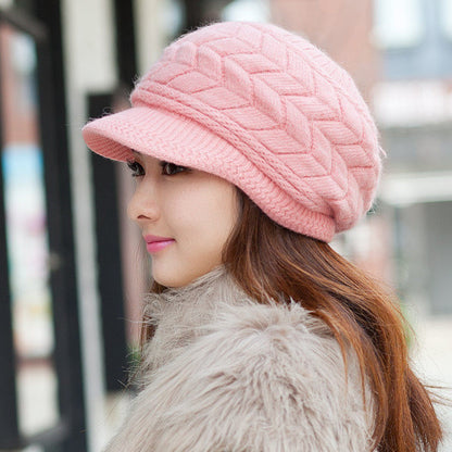 Rabbit Fur Hat Trendy Winter Thick Warm Korean Style