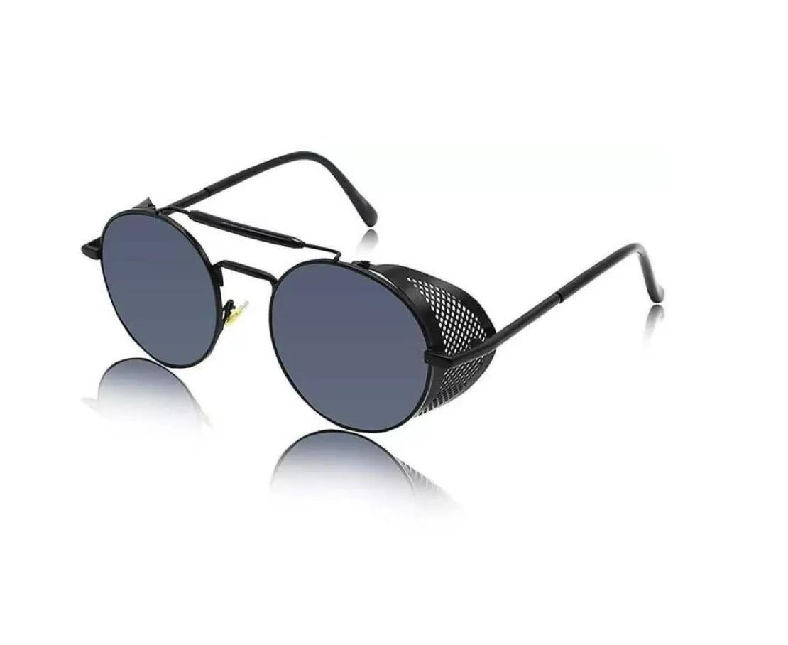 Others Round Sunglasses (Free Size) (For Men & Women, Black)