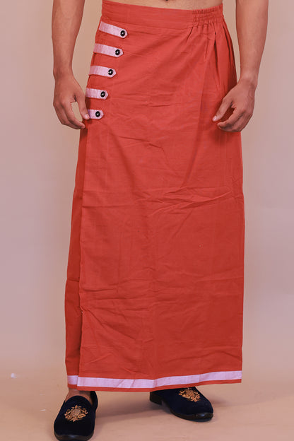 Easy-Wear RelaxFit Orange lungi