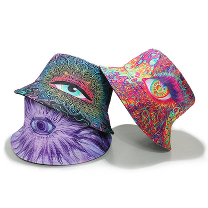 New Personalized Hip Hop Beach Traveling-cap Three-dimensional Eyes Fisherman Hat
